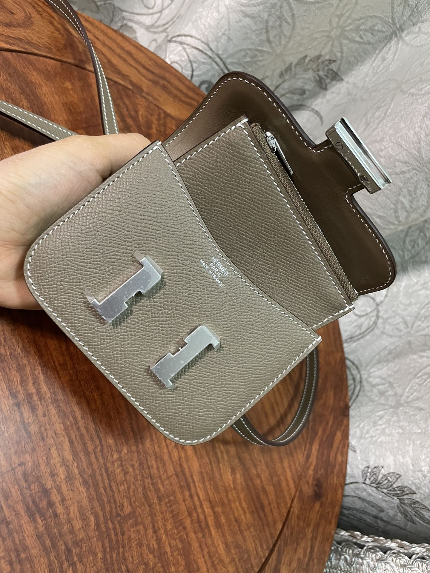 에르메스 콘스탄스백 미니 에토프 은장